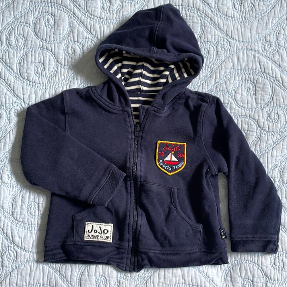 JoJo Maman reversible hoody